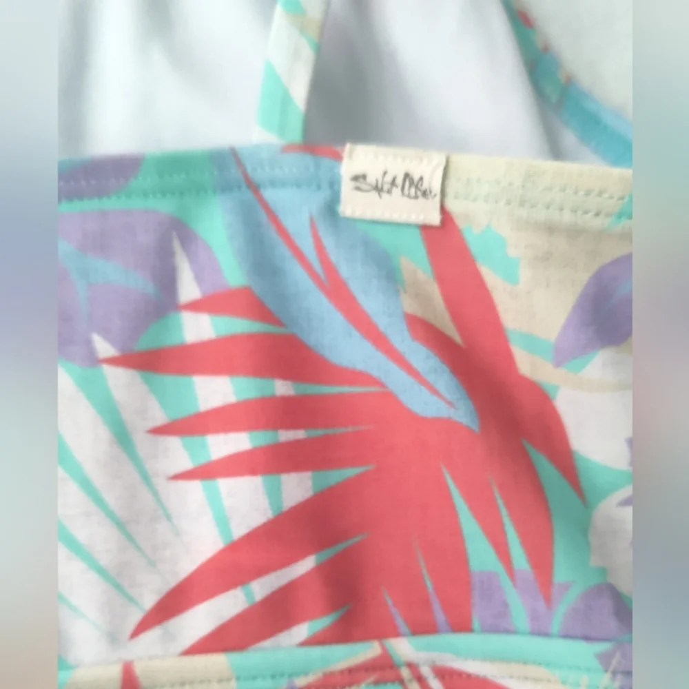Salt Life Youth Girl’s Tropical Flowers Print One Piece‎ Swimsuit NWT Size Y16